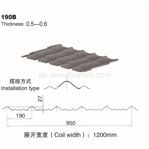 Rollformmaschine für glasierte Dachziegel